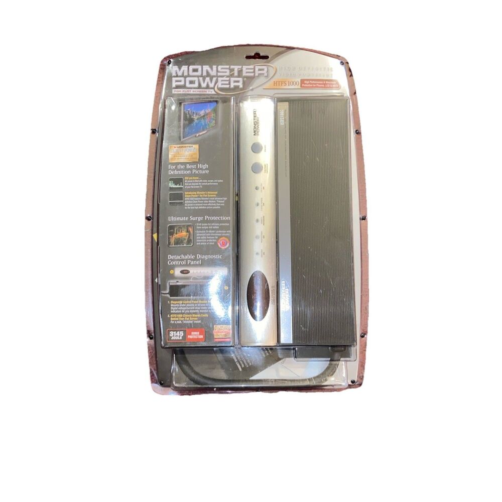 Monster Power MP HTFS 1000 PowerCenter Surge Suppressor Protector Conditioner